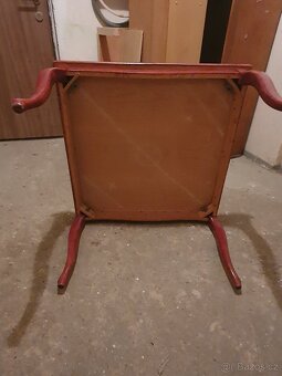 Retro Konferenční stolek / stůl 80x80x50 - 3