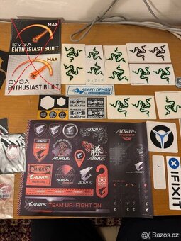 Originální samolepky - ASUS TUF, ASUS ROG, Razer - 3
