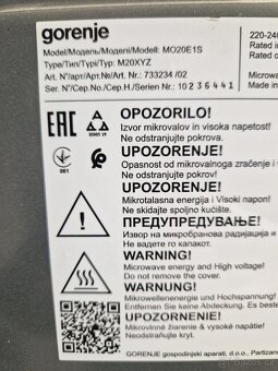 Mikrovlnka Gorenje - 3