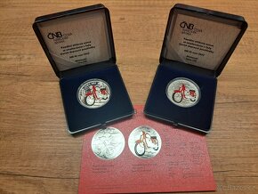 Stříbrná mince ČNB 500Kč Motocykl Jawa 250 BK/Proof - 3