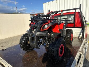 Dětská čtyřkolka 125cc Hummer RS Deluxe červená - 3