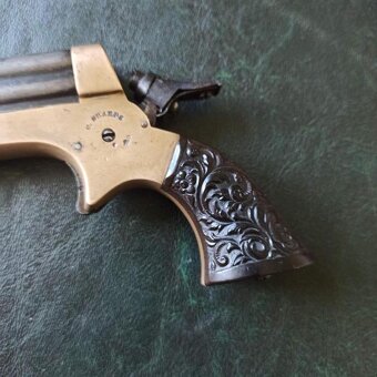 Kapesní derringer Sharps 1857 (4 raný) ráže .22 short kad D - 3