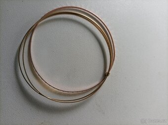 zlatý náramek 14k, 3 v jednom - 3