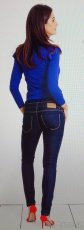 Těhotenské rifle Happymum Simple jeans "L" - 3