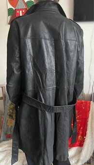 Kožená bunda kabát C&A, vel. XL. Prava kůže, Top stav - 3