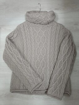 Dámský irský vlněný svetr, vel. M - 3