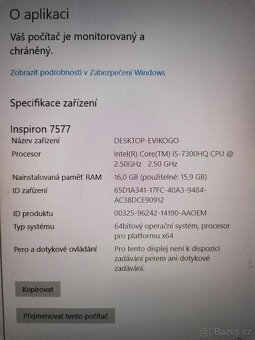 Herní notebook Dell Inspiron 15 7000 - 3
