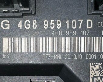 Řídící jednotka kufru 4G8959107D Audi A7 4G sportback 2011 - 3
