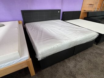 Čalouněná manželská postel s matrací - NEPOUŽITÁ - 3