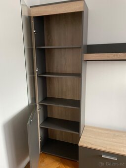 Obývací stěna BITTER grafit/dub sonoma - 3