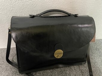 Černá kožená manažerská aktovka - 3