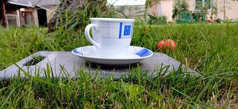 Modrý Hrníček S podšálkem - 3