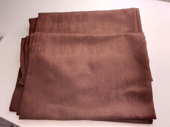 HNĚDÉ BOČNÍ ZÁVĚSY - 2 KS- sleva - 3