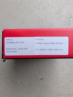 Pedal box PRO pro Toyota GR86 - 3