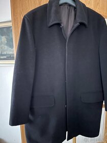 Cerny zimni kabat, material vlna a kasmir, velikost 50 - 3