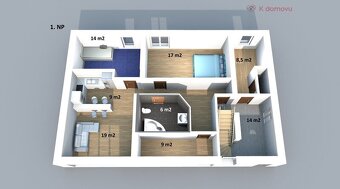 Prodej rodinného domu 4+kk, 3+kk a 2+kk, 250 m2, pozemek 196 - 3