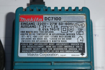 nabíječka Makita pro řadu 7000 - 3
