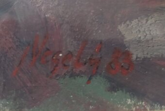 Obraz - Západ slunce u pobřeží - J. Veselý - 3