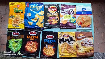 Staré sběratelské
prázdné Obaly od
brambůrků. - 3