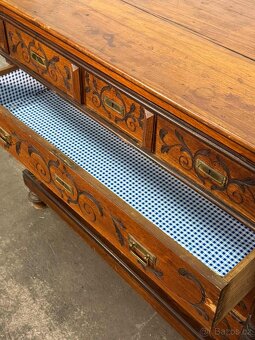 Starožitná dubová komoda (133020) - 3