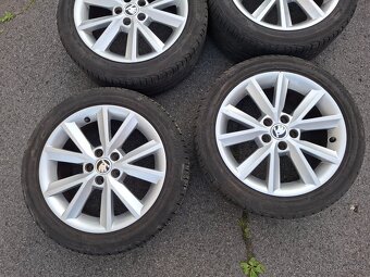 Alu kola 16" Skoda Antia 5x100 s pneu 215/45R16 - 3