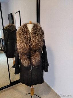 Kožený kabátek s liskou - 3