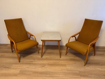 Křesla TON 947 + stůl - 3