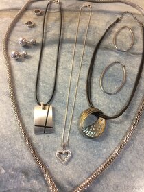 Šperky stříbrné, chirurgická ocel, bižuterie 21ks Chvaletice - 3