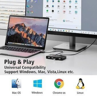 Přepínač USB, Rybozen USB 2.0 Switch Box - 3