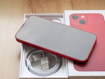 APPLE iPhone 13 mini 128GB Red - ZÁRUKA - TOP STAV - 3