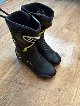 Boty na motorku Alpinestars S-MX 6 černo-fluo žluté - 3