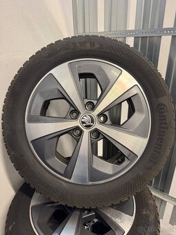 Originální alu kola Škoda 5x112 + zimní 205/55r16 - 3