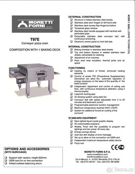 Pizza pec Moretti Forni T97E - pásová - 3