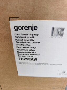 Pultový mrazák Gorenje FH25EAW, nepoužitý, nejlepší cena - 3