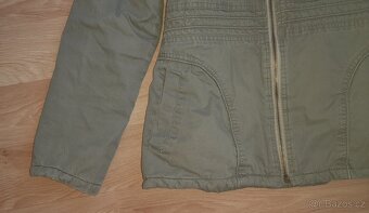 Khaki bunda, kabátek vel. 152 - 158 - 3