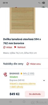 Dvířka lamelová - 3