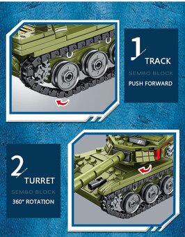 Stavebnice- Tank T85 kompatibilní s LEGO - 3