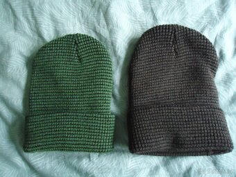 Zimní čepice nové, nenošené, nevhodný dárek, 2x - 3