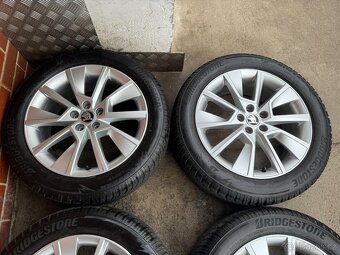 Alu 17" 5x100,škoda BRAGA zimní 90% KamiQ , TOP - 3