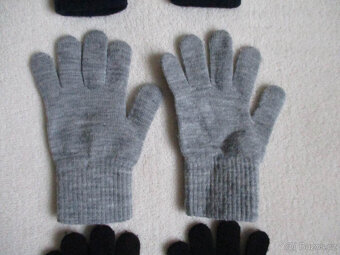 Dětské úpletové rukavice H&M set 3ks 8-14 let - 3