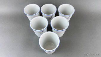 Pohár husy, s modrou linkou Moritz Zdekauer 6ks - 3