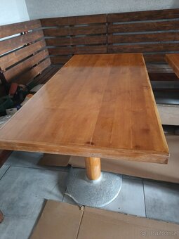 Dubové stoly s litinovou podstavou - 3