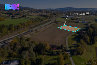 Prodej komerčního pozemku 4380 m², Návsí - 3