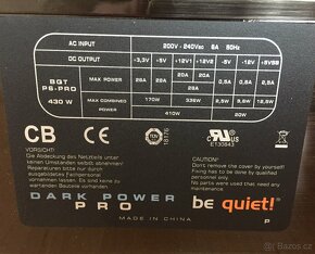 Power Supply be quiet-430W Dark Power PRO - 3