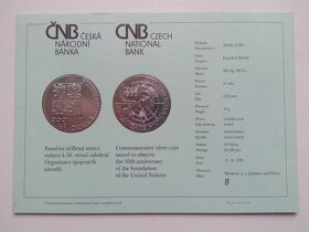 Pamětní mince 200Kč 1995 OSN proof - 3