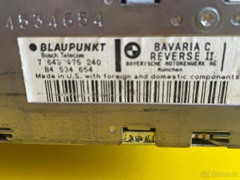 BMW Bavaria C Reverse II autorádio Bluetooth originál e30 - 3