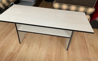 Konferenční stolek 127x54cm-lamino bělený dub - 3