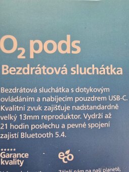 Sluchátka O2 pods - 3