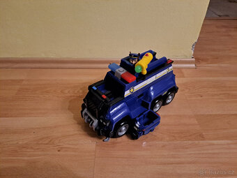 Tlapková patrola velký policejní vůz s motorkou - 3