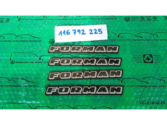 nápis FORMAN pro Škoda Forman od 1993 116792225 - 3